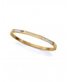 Pulsera de mujer de acero Ip dorada rígida Pulsera de mujer de acero Ip dorada rígida