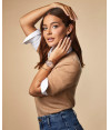 Pulsera de acero con IP dorado y un diamante Pulsera de acero con IP dorado y un diamante