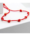 copia de Pulsera 7 nudos de la suerte, en plata bañada en oro copia de Pulsera 7 nudos de la suerte, en plata bañada en oro