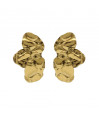 Pendientes cortos hoja en Plata de Radiance