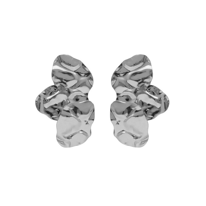 Pendientes cortos hoja en Plata de Radiance Pendientes cortos hoja en Plata de Radiance