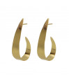 Pendientes aro y plata bañado en oro. Tamaño del motivo de 3,5x2cm de la colección Noise Pendientes aro y plata bañado en oro. Tamaño del motivo de 3,5x2cm de la colección Noise
