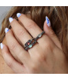 Anillo Plata Ojo de Gato Blanco Anillo Plata Ojo de Gato Blanco