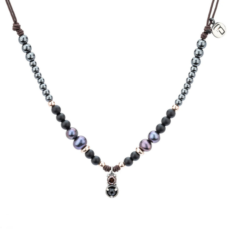 Colgante Pequeño Macramé Plata Colgante Pequeño Macramé Plata