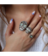 Anillo Calavera Grande Plata Anillo Calavera Grande Plata