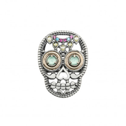 Anillo Calavera Grande Plata