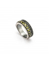 Anillo plata, circonitas verde oliva y espinelas Anillo plata, circonitas verde oliva y espinelas