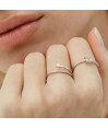 Anillo NOMAD Oro Blanco 18K diamantes Anillo NOMAD Oro Blanco 18K diamantes