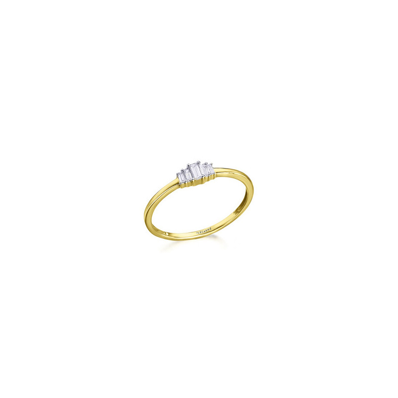 Anillo Oro Degrade Diamantes Baguette Anillo Oro Degrade Diamantes Baguette