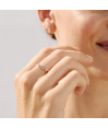 Anillo Bambu Oro y Diamantes Anillo Bambu Oro y Diamantes