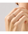 Anillo Bambu Oro y Diamantes Anillo Bambu Oro y Diamantes