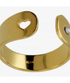 Anillo ajustable corazón cristal blanco en plata de sincerely Anillo ajustable corazón cristal blanco en plata de sincerely