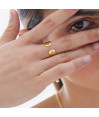 Anillo ajustable corazón cristal blanco en plata de sincerely Anillo ajustable corazón cristal blanco en plata de sincerely