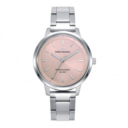 Reloj  Mark Maddox caja de acero, 5 atm, brazalete de acero