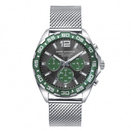Reloj Mark Maddox de Hombre Mission caja y malla milanesa de acero