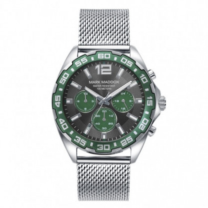 Reloj Mark Maddox de Hombre Mission caja y malla milanesa de acero